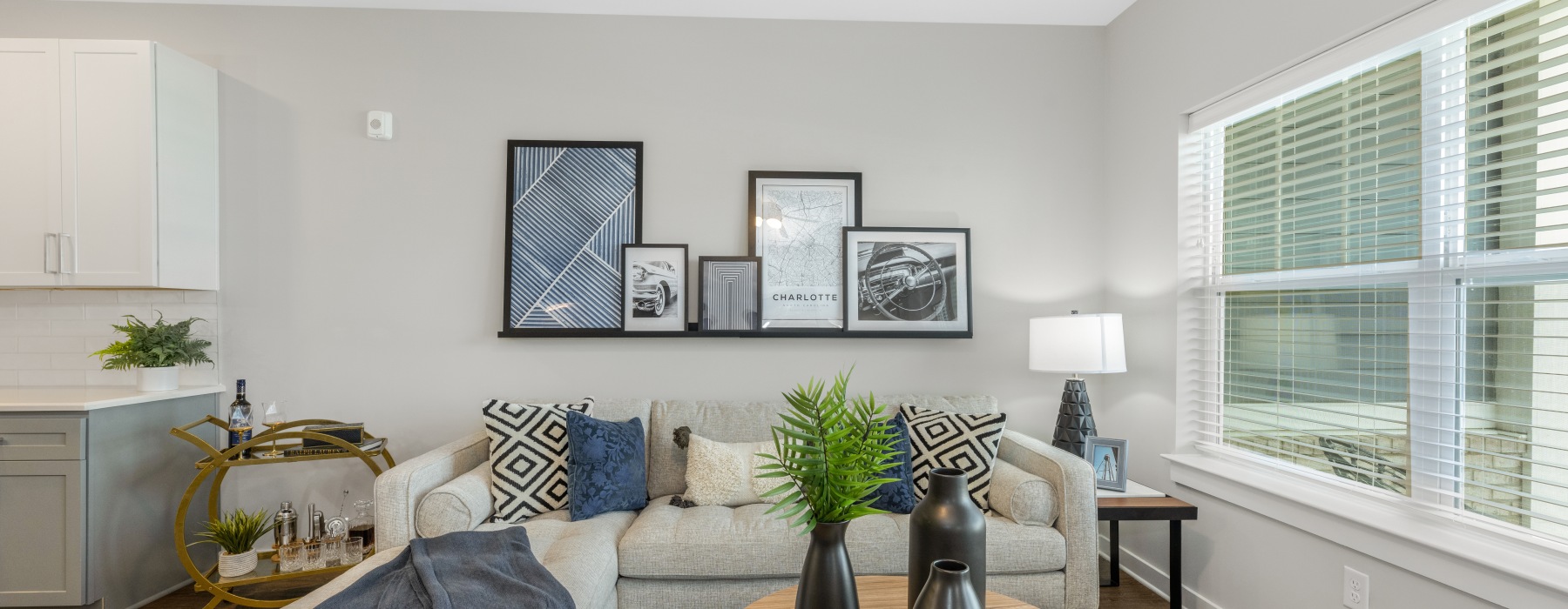 Generous living spaces with beautiful natural lighting