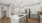 a kitchen with white cabinets